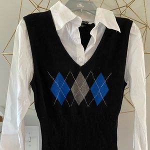 NWT collared shirt & sweater